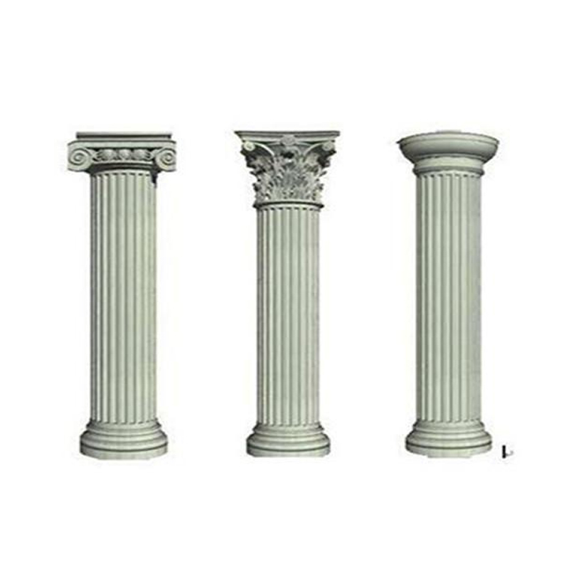 Colonnes romaines extérieures en GRC résistantes aux intempéries