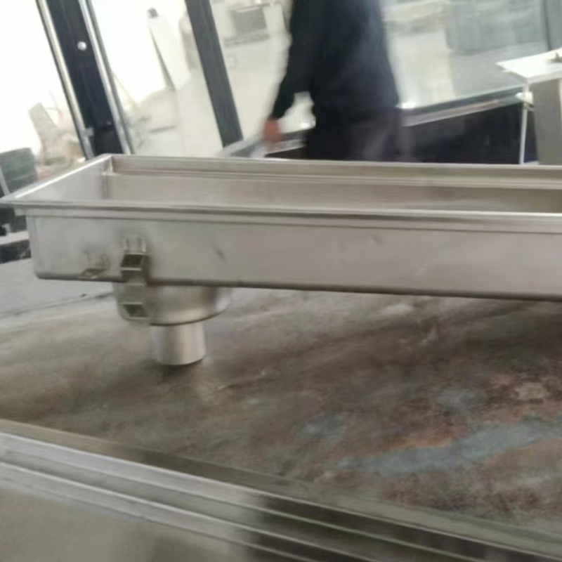 Caniveau de drainage en acier inoxydable pour ceintures vertes